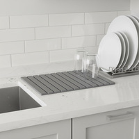 Tapis de cuisine pliable ultra-absorbant en terre de diatomée, antidérapant et à séchage rapide, pour la maison et la cuisine - Vente en gros fabricant