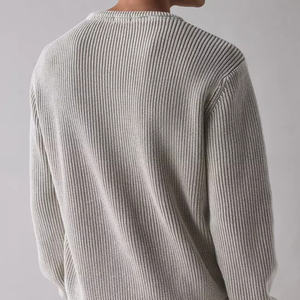 Suéter de cuello redondo de punto <span class=keywords><strong>Katin</strong></span> Swell para hombre con textura acanalada y ajuste relajado perfecto para uso diario informal - Product Image 2