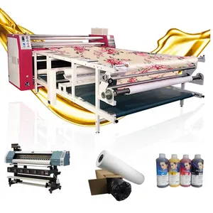 Wholesale Price Sublimation Roll Heat Press Cut Transfer Oil Roller Sublimation Printing Machine For Ribbon