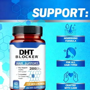 Suplemento Bloqueador de DHT para el Crecimiento del Cabello, Cápsulas de Extracto de Saw Palmetto 2000mcg, Biotina para Hombres y Mujeres, Vitaminas para un Cabello Grueso y Fuerte - Product Image 4
