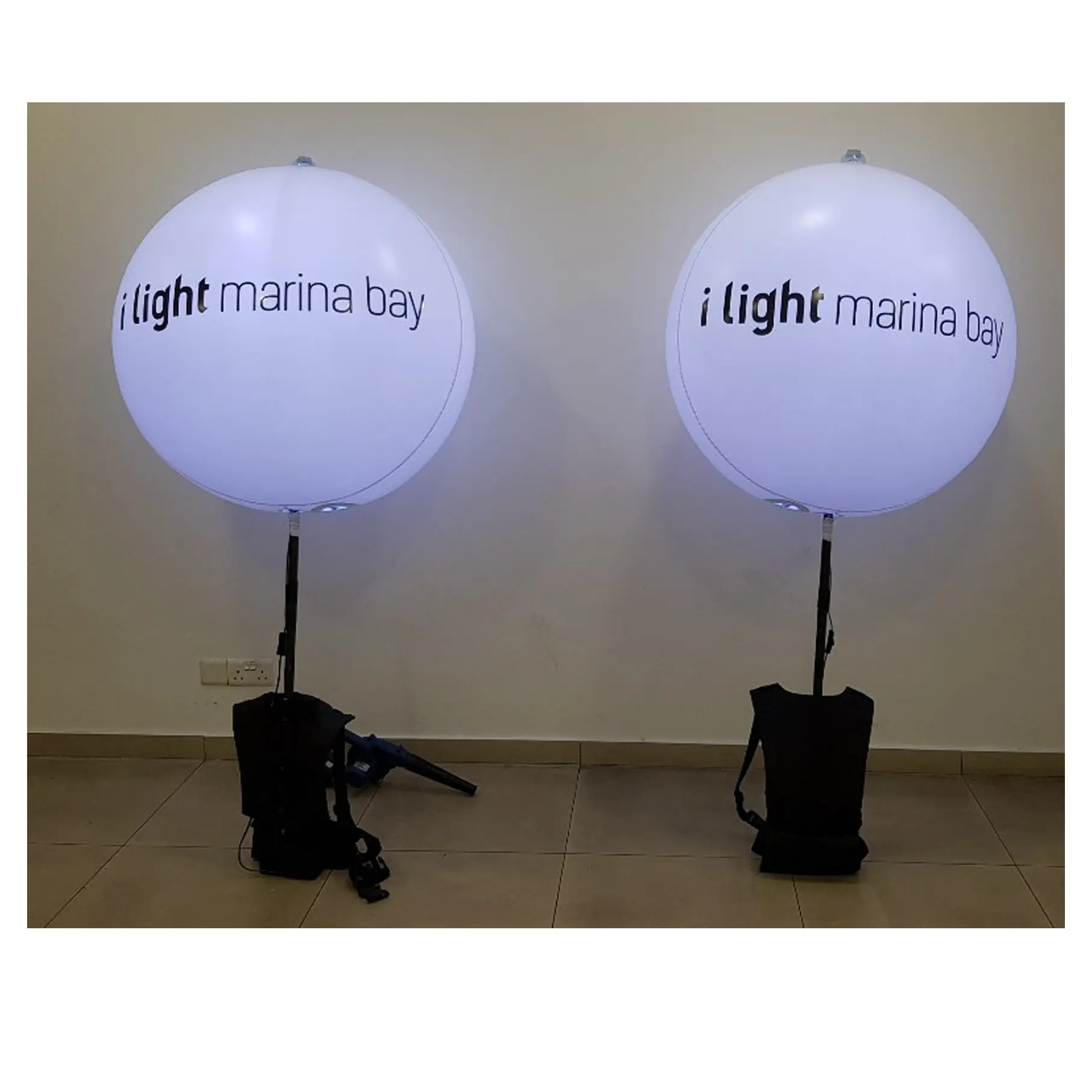 Waterproof Printed LED Light Inflatable Walking Balloon For Party Events