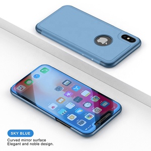 2019 più nuovo Caso Astuto per il <span class=keywords><strong>iPhone</strong></span> X/<span class=keywords><strong>XS</strong></span>/<span class=keywords><strong>XS</strong></span> MAX Copertura Galvanotecnica Specchio Clear View Caso Della - Product Image 4