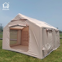 Tente gonflable jinglufa imperméable, tente de camping en toile pour l'extérieur, maison gonflable avec pompe