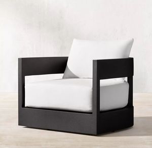 Chaise de jardin fantastique pour l'extérieur, chaise longue pivotante en aluminium - Product Image 1
