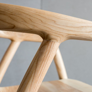 TPZ083 tabouret de maison européen moderne en bois massif de couleur noyer, chaise de café rétro, chaise de salle à manger de créateur suédoise - Product Image 5