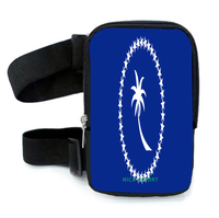 Sac de cuisse avec harnais pour femme, motif drapeau de la Barbade, pochette de jambe pour activités de plein air, randonnée, carnaval, voyage, avec sangles réglables
