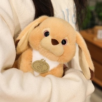 Jouets en peluche super doux personnalisés en gros, lapin mignon marron/gris aux longues oreilles, 23 cm, MEIWEN OEM/ODM, pour diverses occasions
