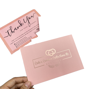 Tarjetas de Visita de Cartón/Papel de Lujo Personalizadas, Impresión Digital con Logotipo en Relieve/Bajo Relieve, Estampado en Lámina Dorada, Laminación con Película - Product Image 1