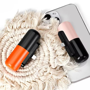 <span class=keywords><strong>Batterie</strong></span> <span class=keywords><strong>externe</strong></span> magnétique mini capsule personnalisable avec logo, 5000 mAh, portable de poche, chargeur universel à branchement direct pour mobile - Product Image 5
