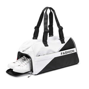 Sac de voyage unisexe en gros personnalisé, grande capacité, léger, sac de sport, sac bandoulière imperméable avec doublure en polyester, sac de sport - Product Image 5