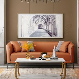 Canapé simple, double ou triple de luxe pour petits appartements, nouvelle technologie de tissu pour un salon simple et accessible - Product Image 6