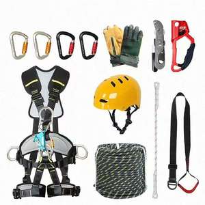Kit de harnais de sécurité robuste pour travaux de construction, harnais antichute complet pour toiture et échafaudage - Product Image 2