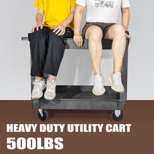 500LBS कारखाने की आपूर्ति वाणिज्यिक भंडारण औद्योगिक अरंडी के पहियों के साथ प्लास्टिक कपड़े धोने पिंजरे ट्राली गाड़ी ट्राली गाड़ी - Product Image 5
