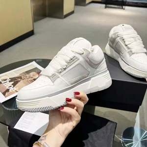 Top Quality New Designer Luxury Shoes Black White <b>Men</b> Fashion Leather Rubber Casual Shoes Designer Trainer Amiry Shoes <b>Men</b> - Product Image 3