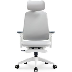 Fauteuil de bureau ergonomique moderne en cuir de qualité supérieure avec massage, base en acier, vérin à gaz certifié, inclinable et pivotant pour cadre dirigeant - Product Image 3