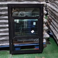 Fenêtre coulissante à soufflet en PVC/UPVC américaine, prix raisonnable, simple ou double, avec fixation par clou et moustiquaire, pour maison ou bureau