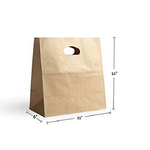 Bolsas de Papel Kraft Resistentes Personalizables de 80 g/m², Bolsas de Regalo y para Servicio de Alimentos con Asas Reforzadas - Product Image 2