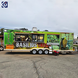 CAMPTRL USA Remorque de cuisine mobile entièrement équipée, camion de restauration rapide, camion de restauration commerciale, camion de restauration rapide pour hamburgers, pizzas, barbecues - Product Image 1