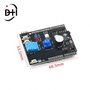 Carte de capteurs multifonction 9 en 1, carte d'extension DHT11 LM35, température et humidité pour Arduino UNO, récepteur IR LED RGB, buzzer - Product Image 5