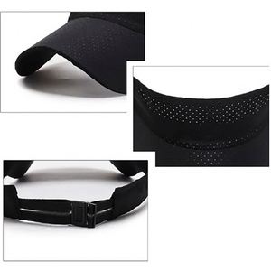 Gorras de béisbol deportivas unisex personalizadas 100% poliéster con diseño hueco, de secado rápido, para ciclismo de verano, con parte superior vacía, transpirables, con visera de malla para el sol - Product Image 2