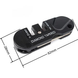 Diamond Tapered <b>Knife</b> <b>Sharpener</b> 80x27x10mm Stainless Steel Multifunction Outdoor Tool - Product Image 3