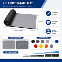 Tapis de sol pliables en vinyle pour judo, lutte, karaté, taekwondo, aikido, gymnastique et cheerleading, en rouleau, personnalisables, en XPE, pour la vente en gros