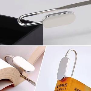 Swan Neck Oval Metal <b>Book</b> Marker Hanger Clip Reading Page Holder Zinc Alloy Bookmark Stationery Office Supply Gift - Product Image 4