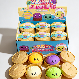 CS hot selling blingbling gold powder crystal squish dumpling lala le small steamed bun <b>squeeze</b> toy eva material - Product Image 4