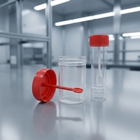 Recipiente de Plástico Desechable para Muestras Médicas de Pacientes, Recipiente para Esputo, Muestras Fecales, 30 ml, 60 ml, 120 ml, Recipiente para Orina