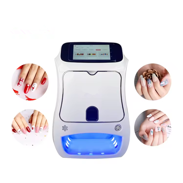 USB DIY 3D Digital Nail Art Printer Complete Product Line for Fast Printing Mobile Fingernail Dryer Electric Power Supply