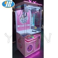 YIRUN usine directe monnayeur griffe grue jouet Machine en bois en peluche matériel maisons de poupée pour centres de jeux d'amusement