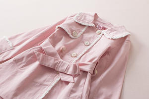 Produits les plus vendus en Chine pour les nouvelles conceptions de manteaux : Manteau long classique pour filles - Product Image 4