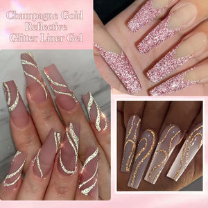 2024 UV vernis à ongles adhésif réfléchissant tréfilage élastique japonais photothérapie noir et blanc crochet <span class=keywords><strong>bord</strong></span> peinture crochet boutique - Product Image 3