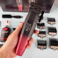 Tondeuse à barbe et cheveux 2-en-1 VGR V-640, nouveau design, en métal, professionnelle, sans fil, pour barbier, tondeuse à cheveux, rasoir