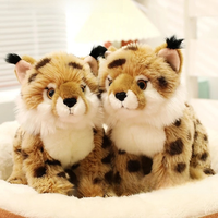 Jouets en peluche Lynx ultra-réalistes, poupées en peluche d'animaux sauvages réalistes, mignonnes et douces pour enfants et décoration intérieure