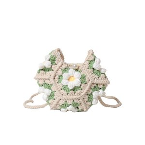 قماش الكروشيه اليدوي ، أزياء الكروشيه ، النساء الجميلة ، زهرة عملة محفظة ، حقيبة الكروشيه ، الديكور - Product Image 3