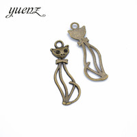 YuenZ – pendentifs pour la fabrication de bijoux, pendentifs pour collier, Bracelet, accessoires, 34x10mm D9270