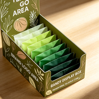 Boîte de présentation personnalisée PDQ, emballage en carton pour supermarché, pour sachets de thé aux herbes et de café