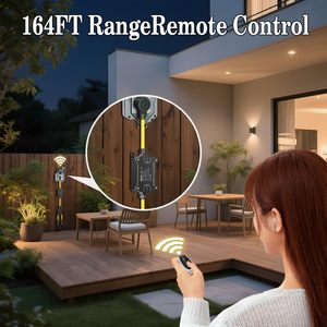 Nouvelle prise sans fil AC 220V 20A 2 voies IP67 avec télécommande RF 433MHz pour le contrôle d'aspirateur - Product Image 2