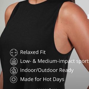 Camiseta Deportiva sin Mangas con Cuello Redondo, Diseño Personalizado, Secado Rápido, Corta, Holgada, para Yoga y Fitness, Estilo Cruzado para Mujer - Product Image 5
