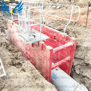 Lianggong Fabricação sistema de escoramento de vala escudos de vala caixa de vala para a construção de oleodutos
