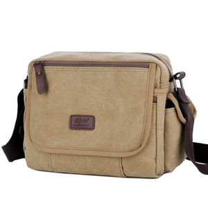 Wholesale Custom High Quality Heavy Duty Canvas Crossbody <b>Shoulder</b> <b>Bag</b> Casual Messenger <b>Bag</b> for <b>Mans</b> - Product Image 1