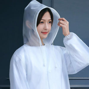 Impermeable Largo con Capucha de <span class=keywords><strong>EVA</strong></span> para Adultos, Unisex, para Viajes, Pesca y Camping, con Cordón Ajustable - Product Image 6