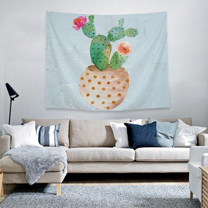 Imprimer Mandala Hotsale Accrochant <span class=keywords><strong>Hippie</strong></span> Coton Chinois Pas Cher Cactus Décoratif Art Mural Boho Imprimé Bohème Tapisserie - Product Image 4