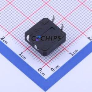 TS1273FTCJ-H Tactile Switch Through hole-4P,12x12mm Switch Single Pole Single Throw Rectangle Button 2.5N Through Hole - Product Image 2