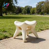 Tabouret de loisirs moderne en fibre de verre en forme de dent, design créatif, couleur personnalisable, durable, écologique, confortable, mobilier de maison