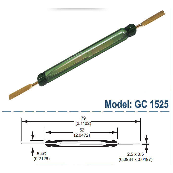 Lot De 10 Interrupteurs Reed Magnétiques N/O N/C SPDT – 2.5x14 Mm – Pour Projets Électroniques Et Automatisation