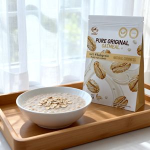 Céréales instantanées pour petit-déjeuner à l'avoine de qualité supérieure, riches en fibres, céréales complètes pour bébés, enfants et adultes - Product Image 3