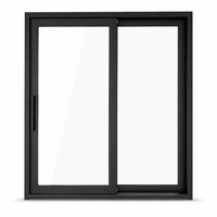 Ventana Fija Ultra Delgada de Aluminio con Doble Vidrio y Malla, Aislamiento Acústico, Vidrio Templado Doble