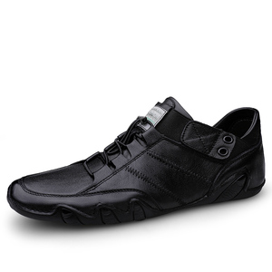 Mocassins pour hommes en cuir, style Penny, à enfiler, faits main, décontractés, pour la conduite, les loisirs et les affaires, à talon plat - Product Image 2